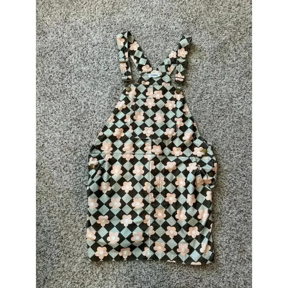 NWOT - STORIA Corduroy Jumper, small, daisy checkered - Picture 11 of 11